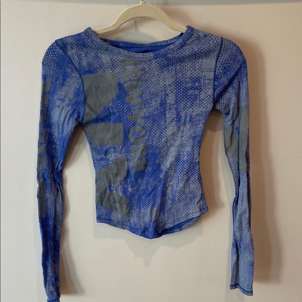 Urban Outfitters Silence + Noise Blue and Gray Long Sleeve Top New York